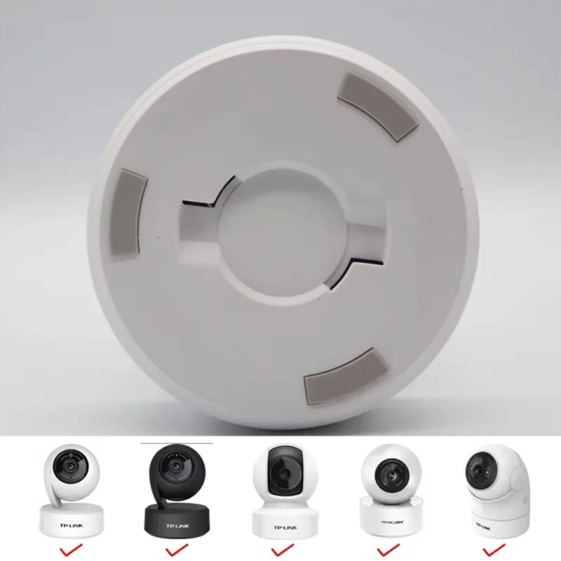 Camera Holder Camera Holder Stand Security Camera Stand Security Camera Bracket Security Wall Mount Bracket Security Camera Mount Camera Mounting Base Camera Mount Panel Webcam Stand Tapo C200 Smart Camera Wall Mounting Base With Metal Hole Webcam Accessories Ceiling hanging upside down for tplink C210