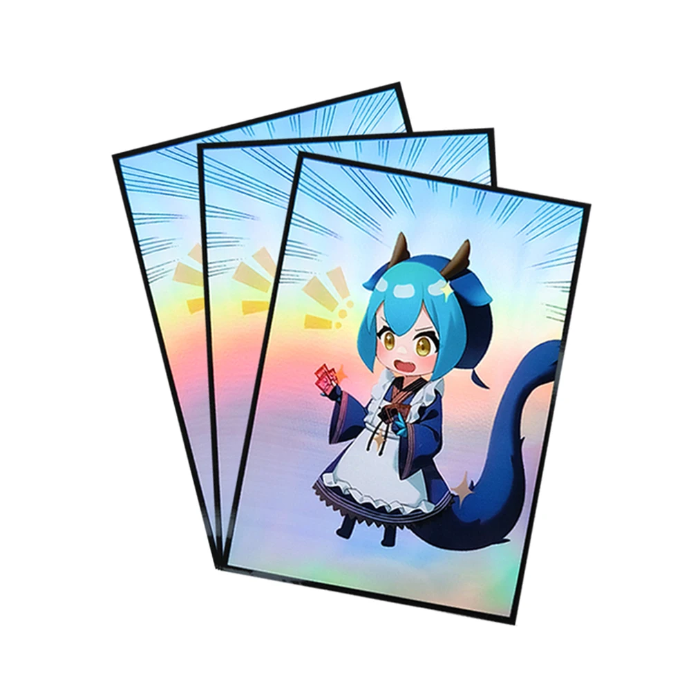 63x90mm50PCSHolographicSleevesYUGIOHCardSleevesIllustration
