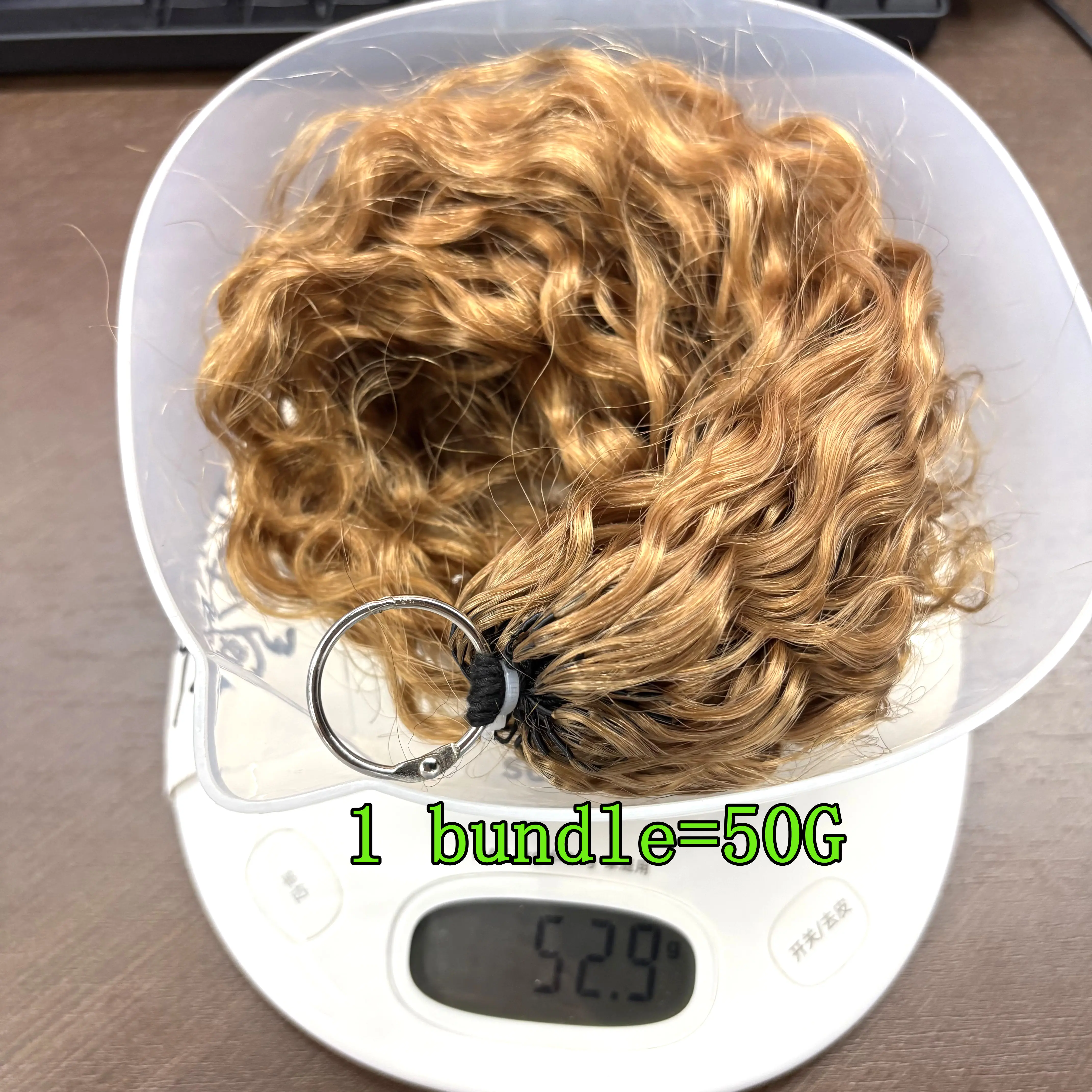 50g/Pack Kincky Curly Crochet Human Hair Extensions 30# Ombre Deep Wave Knotless Pre-Separated Crochet Feather Hair Extensions 6