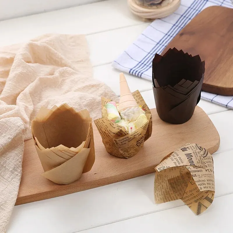 Tulip Cake Paper Cup Baking Disposable