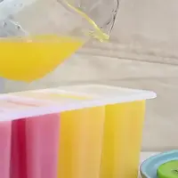 Moule à Popsicle ancien à 4 maillons avec couvercle, fait maison, haricots mungo, crème glacée faite maison 4