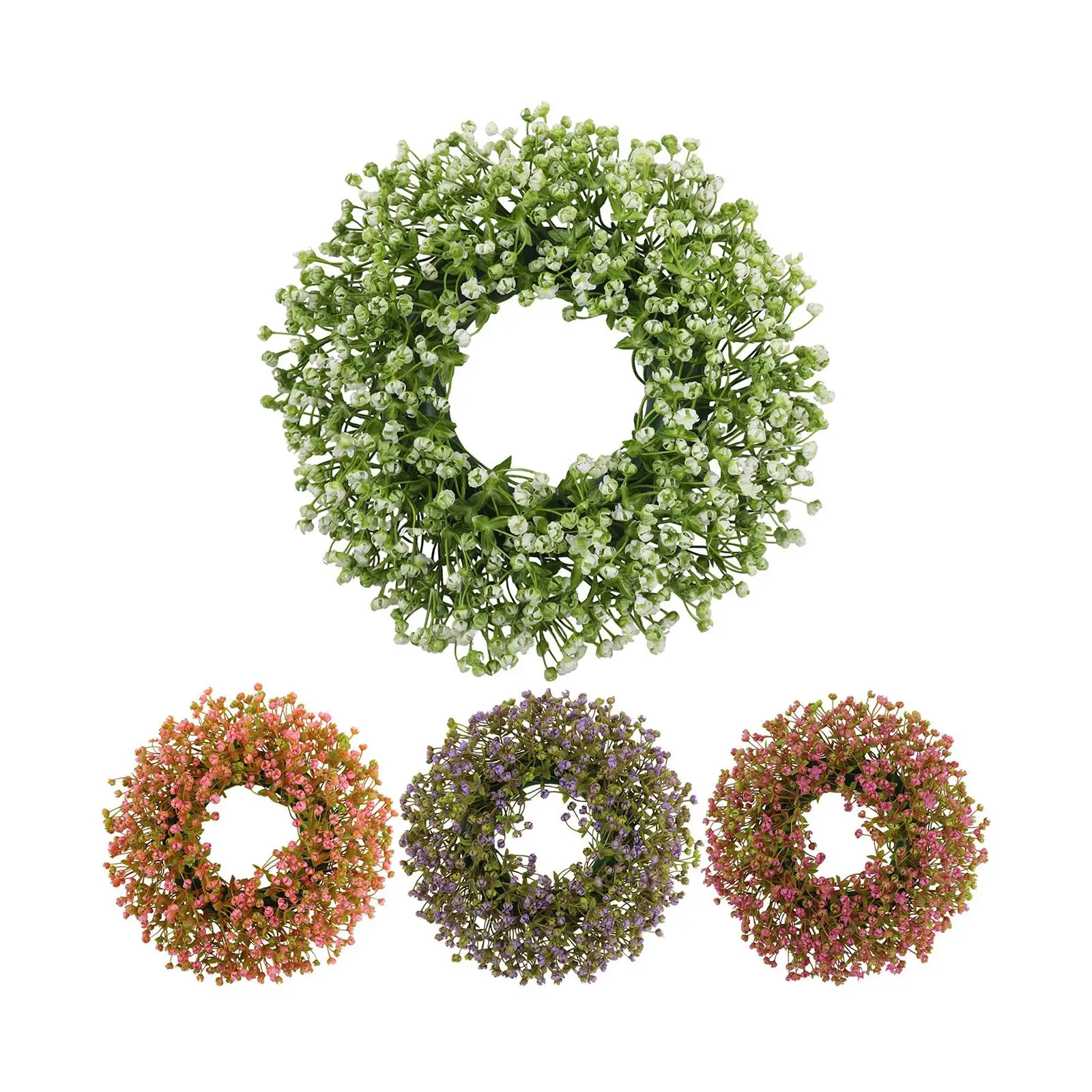 https://ae01.alicdn.com/kf/Sb05d244d7cce452098ec3e35a5549a0aj.jpg Front Door Wreath Lifelike Spring Summer Wreath Artificial Wreath Hanging Garland for Farmhouse Wall Party Wedding Decoration
