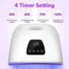 Professional Nail Drying Lamp for Manicure UV LED Nail Lamp For Gel Polish Dryer Machine With Auto Sensor Touch Screens 3