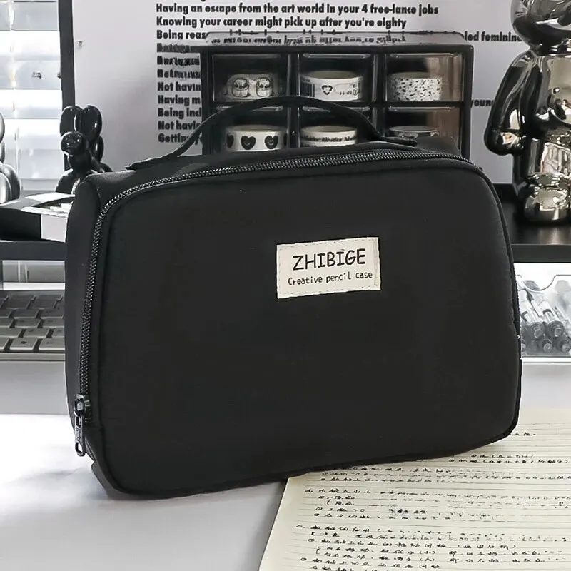 Large-Capacity 9-Layer Multi-Functional Canvas Pencil Case