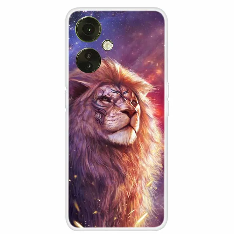 Clear TPU Soft Silicone Phone Case with Adorable Cats Design for OnePlus Nord CE 3 Lite 5G
