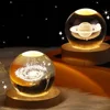 USB LED Night Light Galaxy Crystal Ball Table Lamp 3D Planet Moon Lamp Bedroom Home Decor for Kids Party Children Birthday Gifts 4