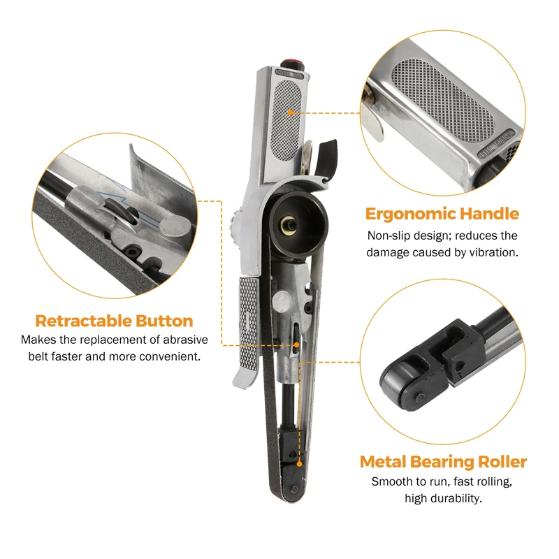 520*20mm/330*10mm Air Belt Sander Pneumatic Angle Grinding Machine Sanding Belt Air Compressor Sanding Pneumatic Tool pneumatic sander,pneumatic grinder
