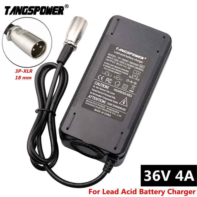 36V 4A Lead-Acid Battery Charger For Golf Cart Weeder Wheelchair Charger For 43.2V Lead Acid Battery With 3-Pin XLR Connector charger adapter battery charger battery charger adapter