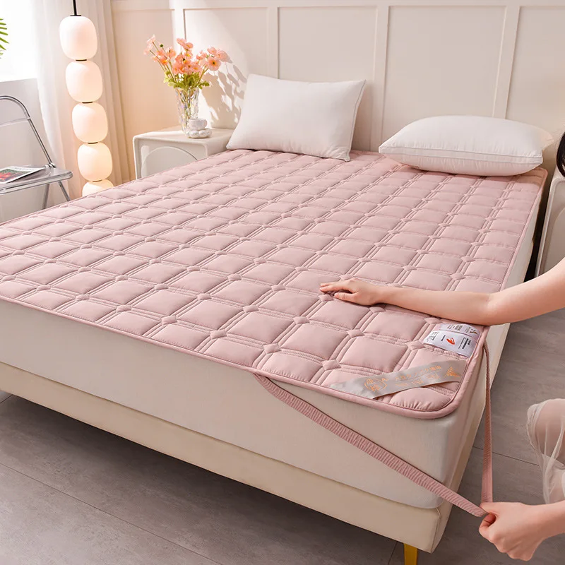 Soybean Raw Cotton Pad Household Soft Cushion Dir-Proof Protective Thick Padded Mattress Topper For Daily Home Bedroom Supplies