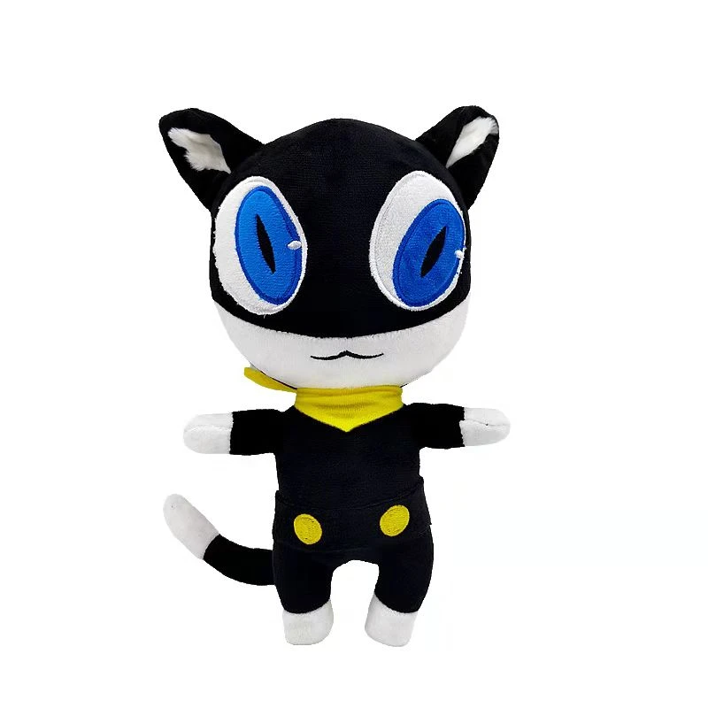 Persona 5 The Animation Plush Toy Kawaii Black Cat Morgana Mona Anime Figure Stuffed Animal Plushie Doll For Kids Birthday Gifts Aliexpress