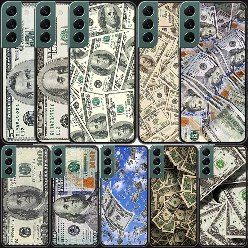 Banconote Dollar Cash Money Phone Per Samsung Galaxy S20 Fe S21 Plus S22 S23 S24 Ultra Case S10 S10E S9 S8 S7 Edge Cover In Silicone