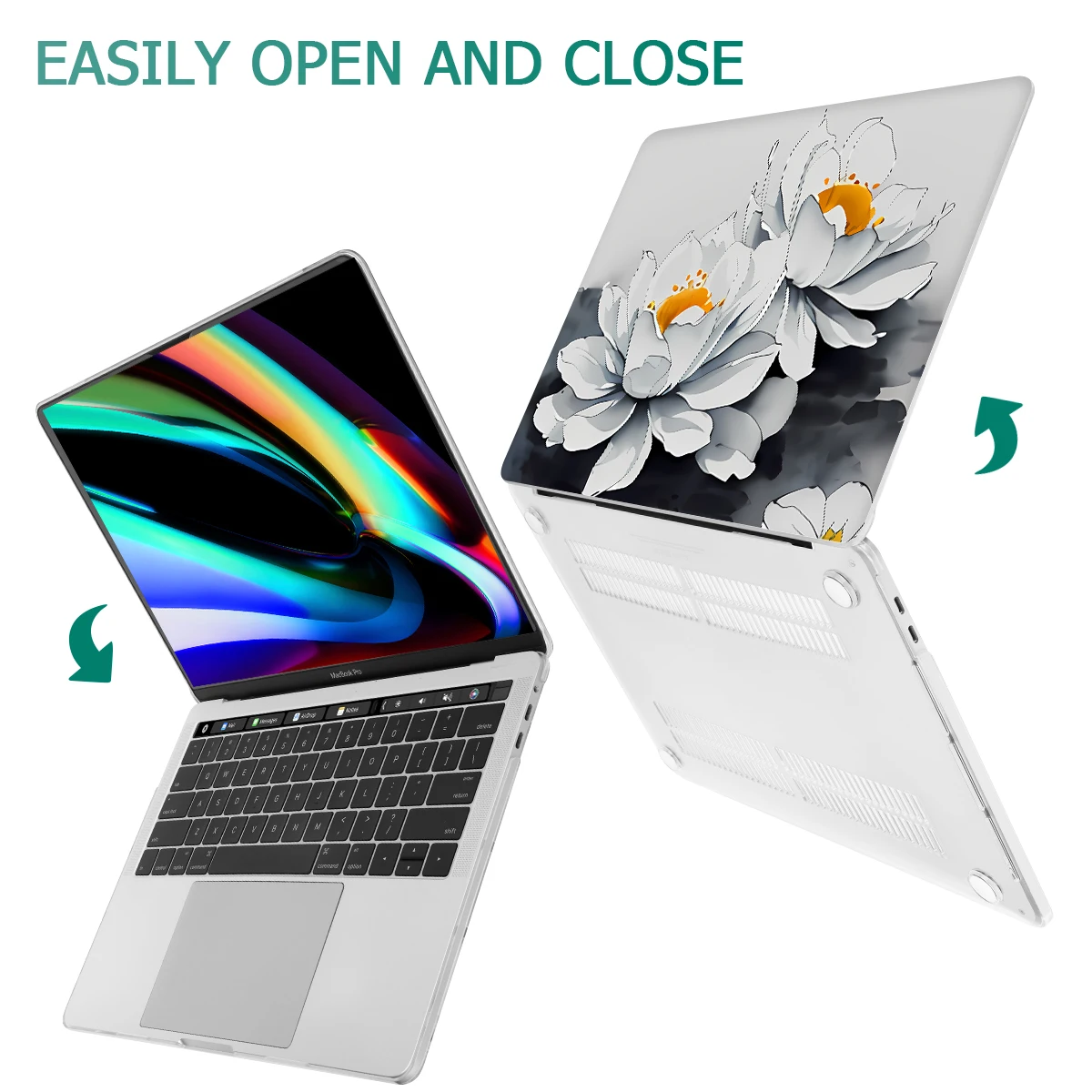 Water Lily Hard Print Case for MacBook M2 M1 2023 Air 13 15 A2941