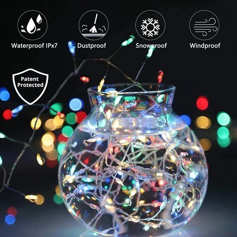 USB Firecrackers LED String Lights 8 Modes Remote Control Garland Fairy Lights Wedding Party Christmas Garden Home Decorations led string lights decorative lights string lights led fairy lights