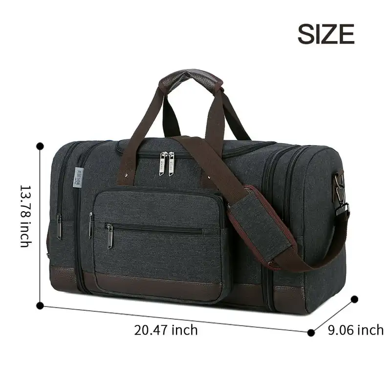 

New Canvas Travel Bags Men Duffel Bag Weekend Bag Large Capacity Luggage Bags for Women