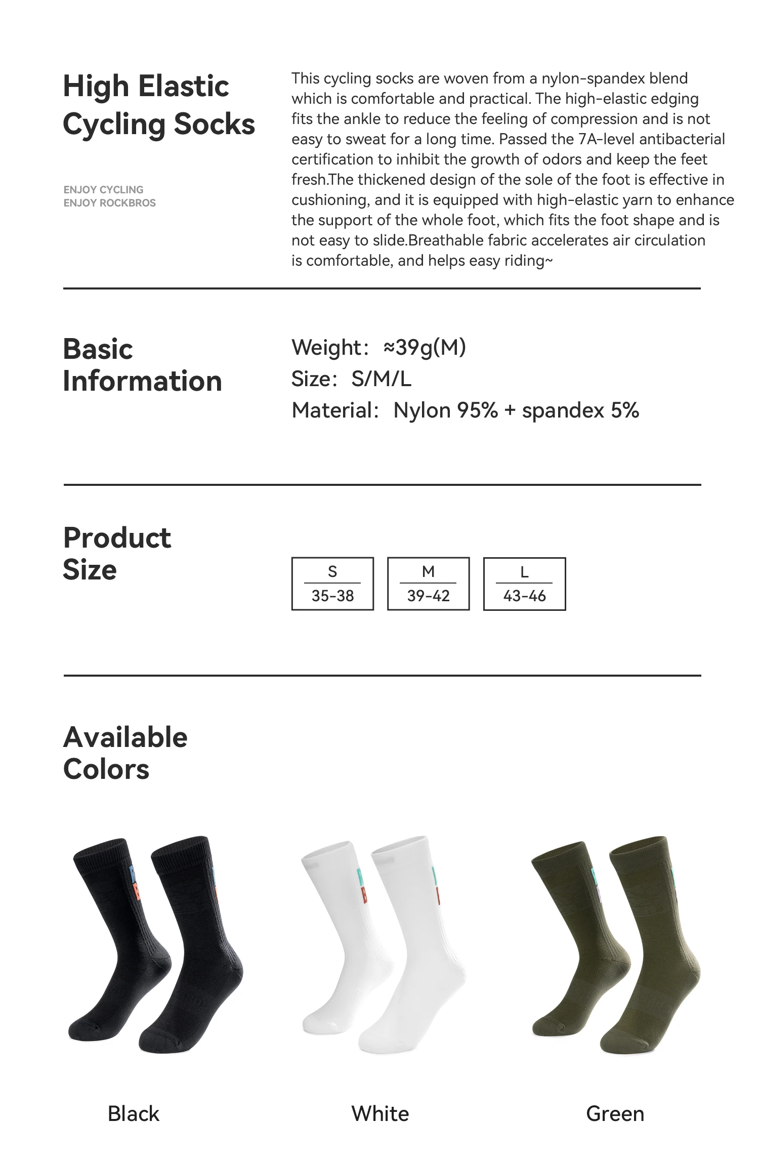 Breathable sport socks