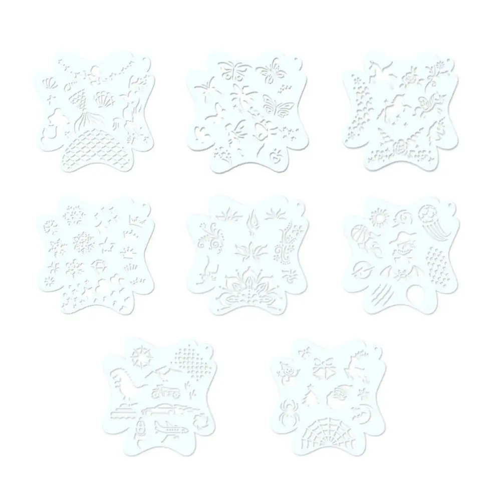 복사 스텐실 페이스 페인트 템플릿 속이 빈 장식 DIY 바디 아트 페인트 스텐실 엠보싱 DIY 공예