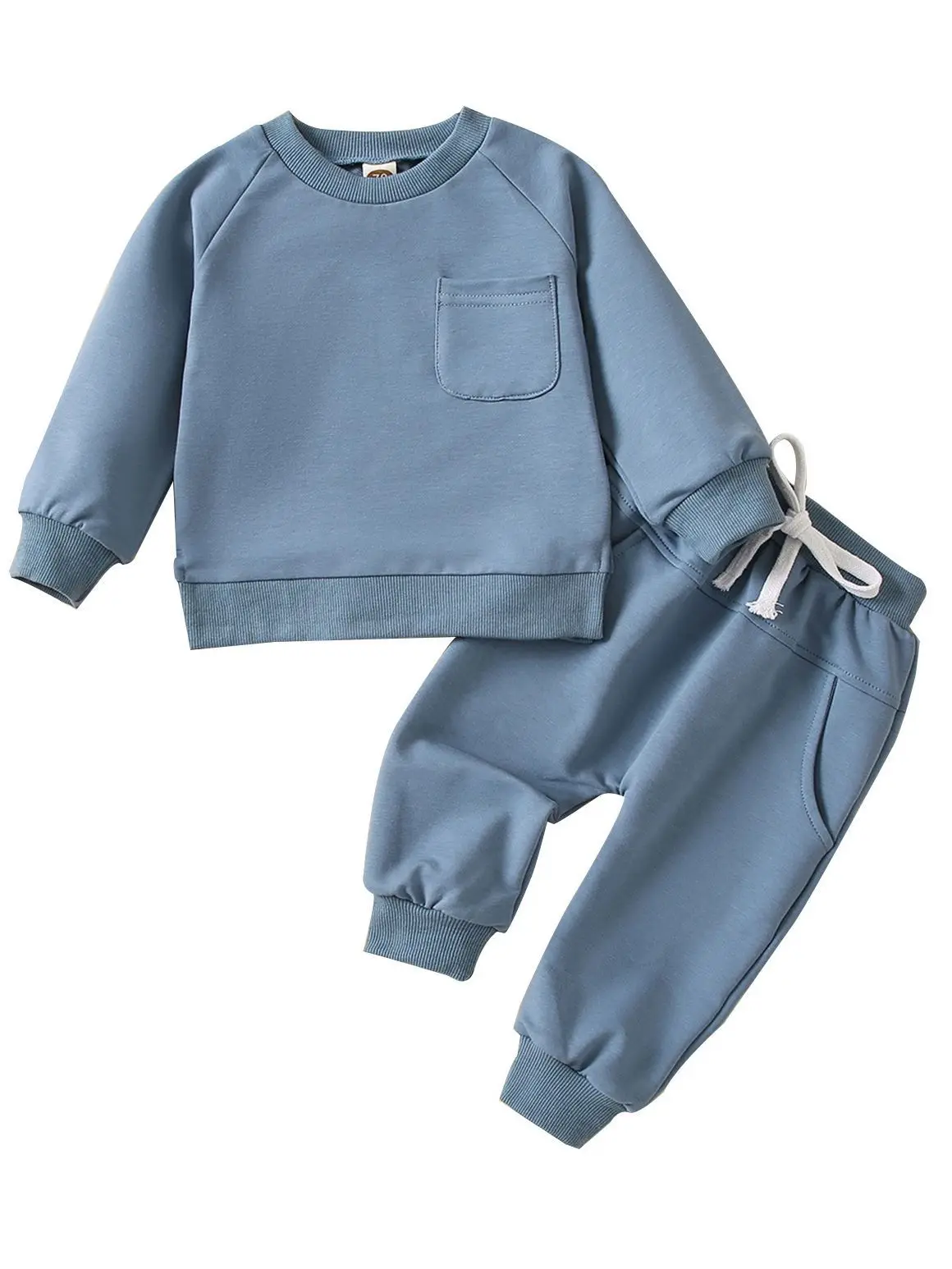 

Spring Autumn Baby Clothing Set Healthy Cotton Boys Hoodie Suit Toddler Girls Clothes Set 2Pcs Sweater Tops+Pants Set