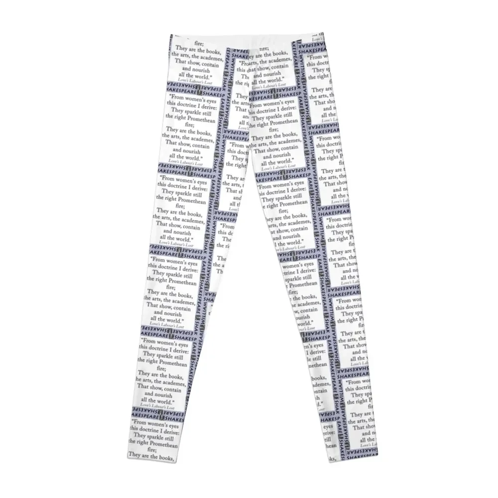 

From Womens Eyes - Shakespeare Leggings gym's clothing sportswear for gym Women's gym Womens Leggings