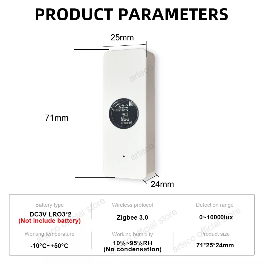 Tuya ZigBee Light Lux Sensor Luminance Sensor Home Automation