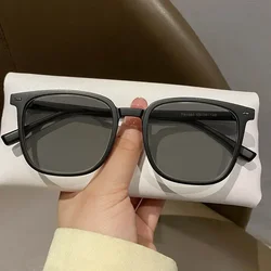 Chic Outdoor Square Frame Women's Myopia Sunglasses with UV400 Protection - -1.5 (Matte black)