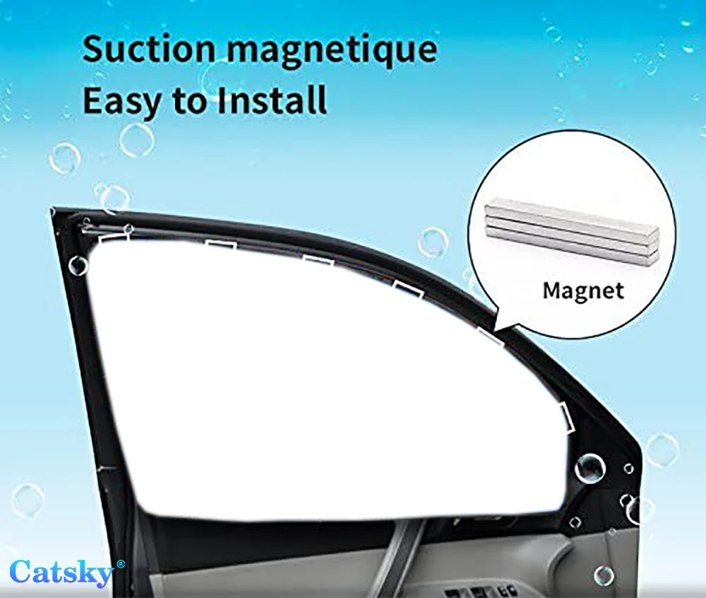 

4 Pieces Privacy Car Window Sun Shades Magnetic Blackout Car Window Covers Car Curtains Car Window Sun Shades Covers Auto