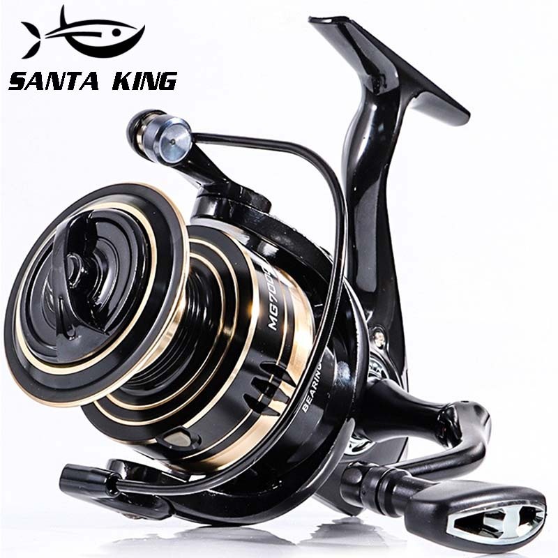Santa king Spinning Fishing Reel 5.2:1 High Gear Ratio Corrosion-resistant Aluminum Spool Opens Up A New Fishing Experience