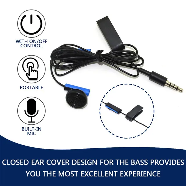 Écouteurs De Jeu Avec Microphone, Oreillettes De Chat, Pour Sony Ps4,  Contrôleur Playstation 4 - Écouteurs Accessoires - AliExpress