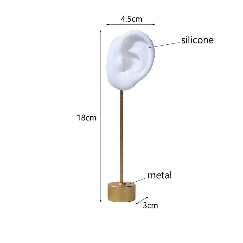 Earring Display Stand Ear Model Ear Clip Stud Jewelry Display Organizer Holder Window Counter Ear Stud Showcase Props
