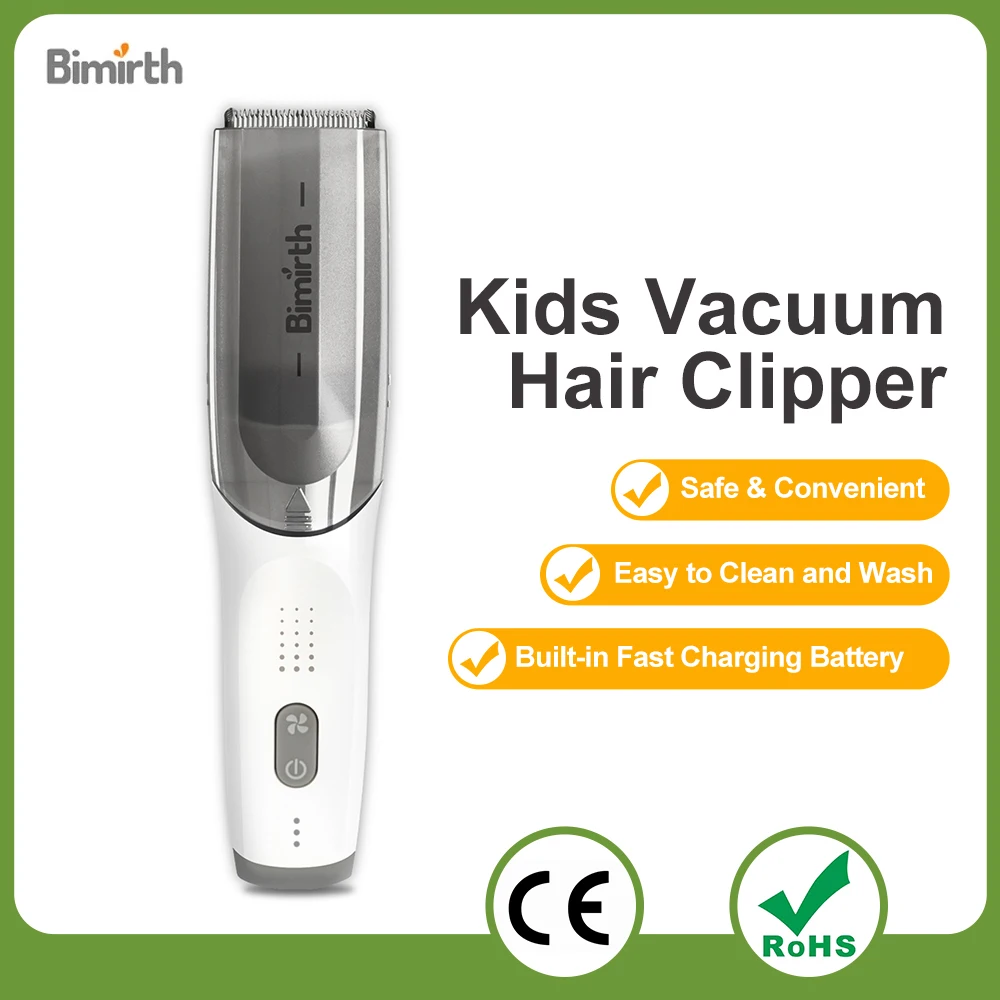 Hair Clipper Hair Trimmer Bimirth Kids Hair Trimmer Cordless Vacuum Professional Hair Clipper Kit Waterproof Rechargeable Electric Cutting Machine