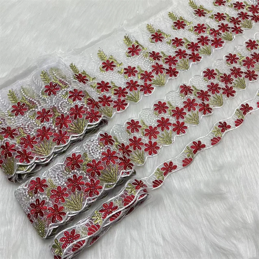 

3 шт., искусственная кожа, шитье одежды своими руками, африканская кружевная ткань для платья, 15 ярдов