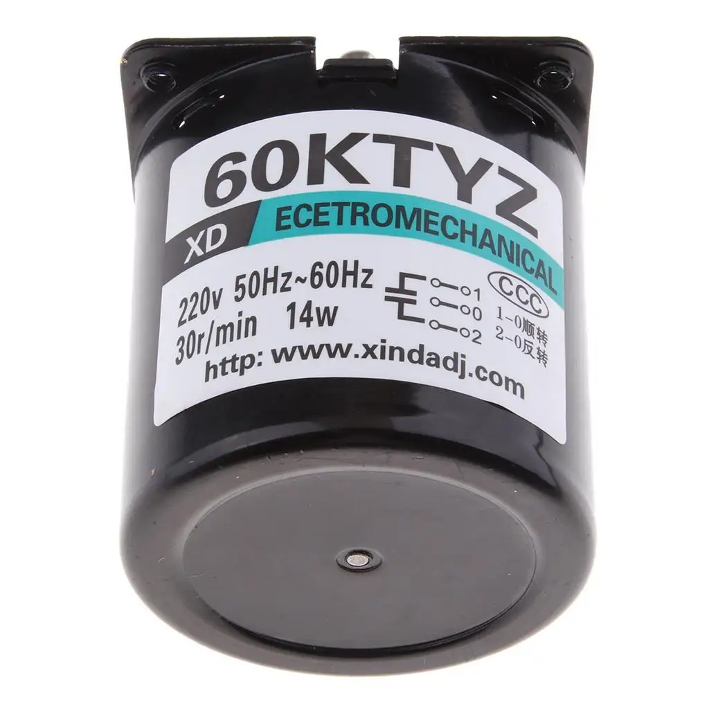 영구 자석 전기 동기 모터, 60KTYZ, 220V, 30RPM, 14W