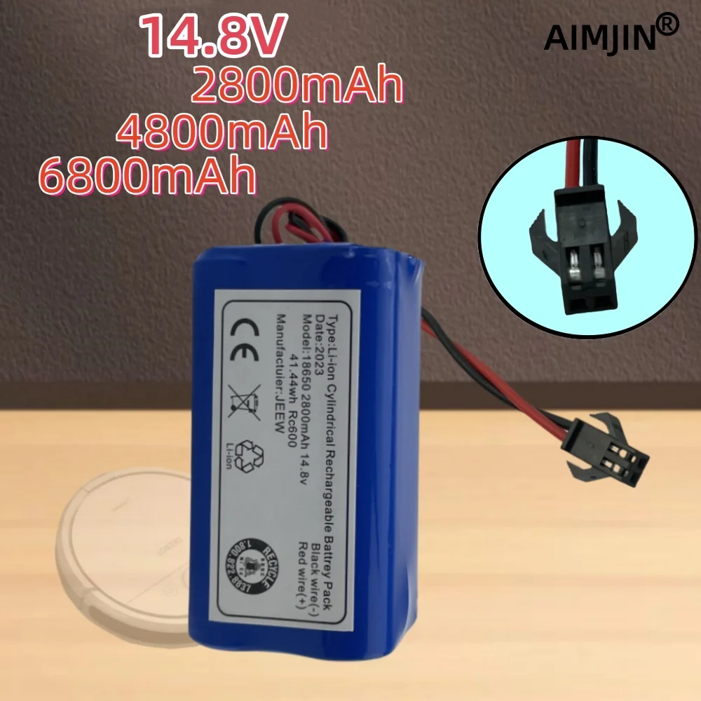 

Vacuum cleaner battery 14.8V2800mAh 4800mAh 6800mAh Robot vacuum cleaner battery ILIFE A4, A40, A4S, A6, A8, V7, V7S V7S Pro V50