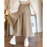 New Women Baggy High Waisted Designer Pants Lady Comfortable A-line Summer Trousers Female Fashion Versatile Wide Leg Slacks - Image 3