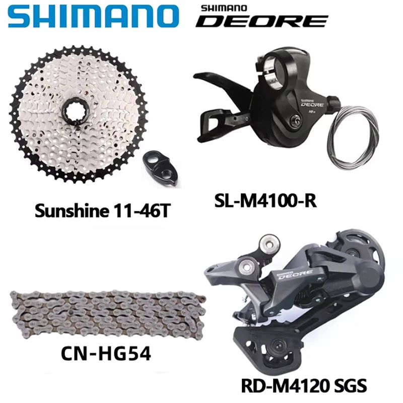 Shimano-deoreリアディレイラーシフター,サンシャインカセット,10s