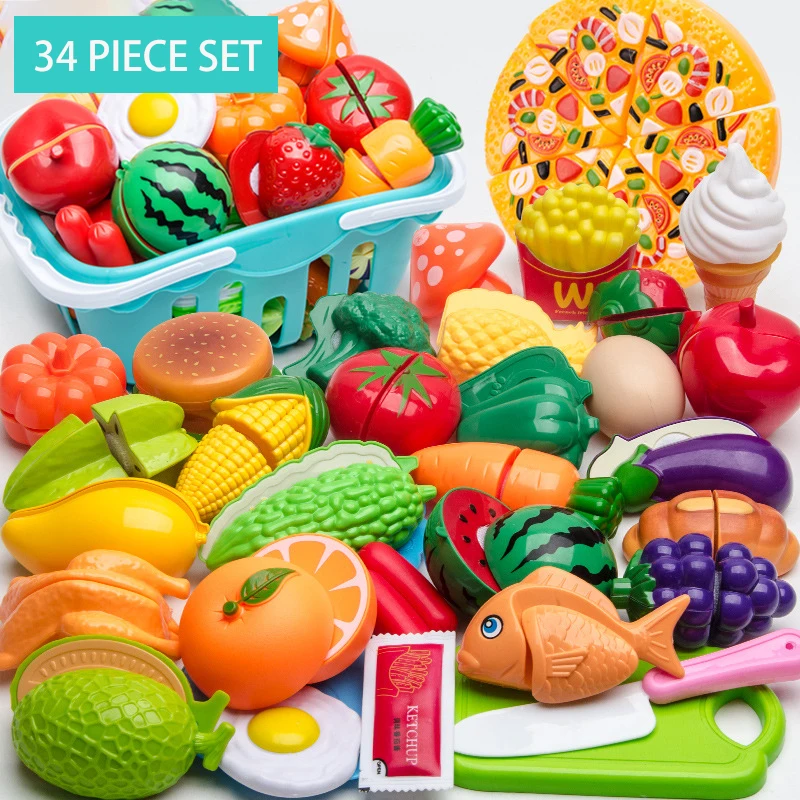 Kit cozinha com frutas de brinquedo - Importados Lili