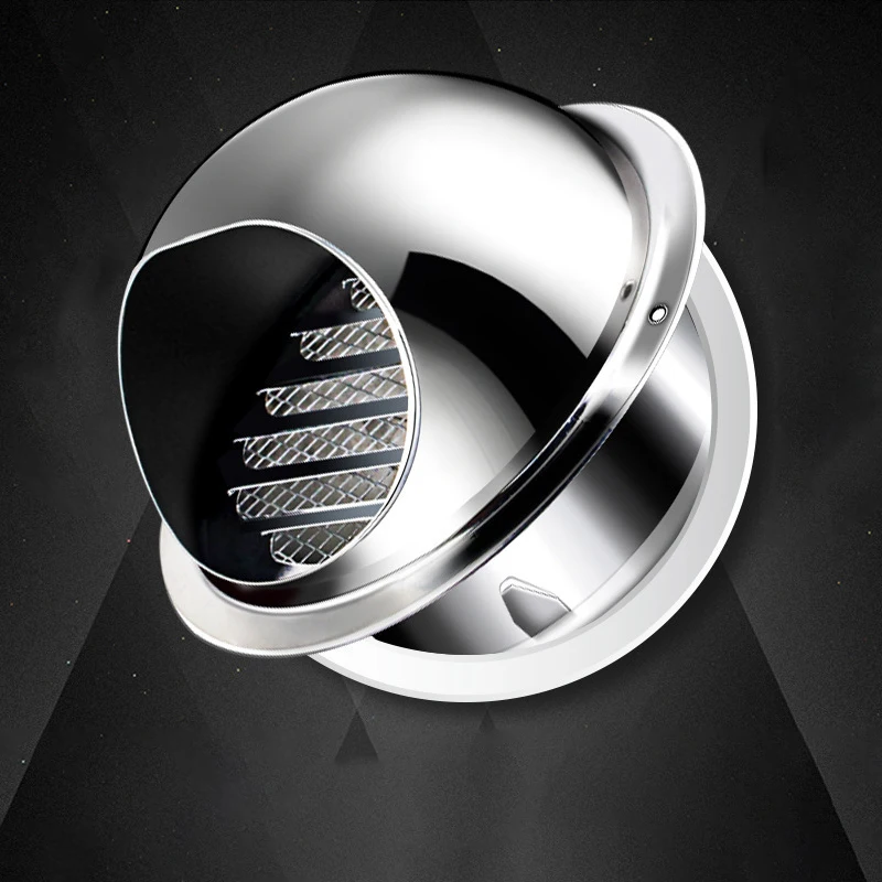 Vent Cover Duct Vent Dryer Exhaust Vent Wall Stainless Steel Round Cover for HVAC System air vent grille ventilation grille air vent cover ducting ventilation cover