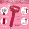 Girls Beauty Hair Salon Toy Kit Play Makeup Set with Blow Dryer Barber Costume Apron for 3+ Years Old Girl Birthday Gifts 5