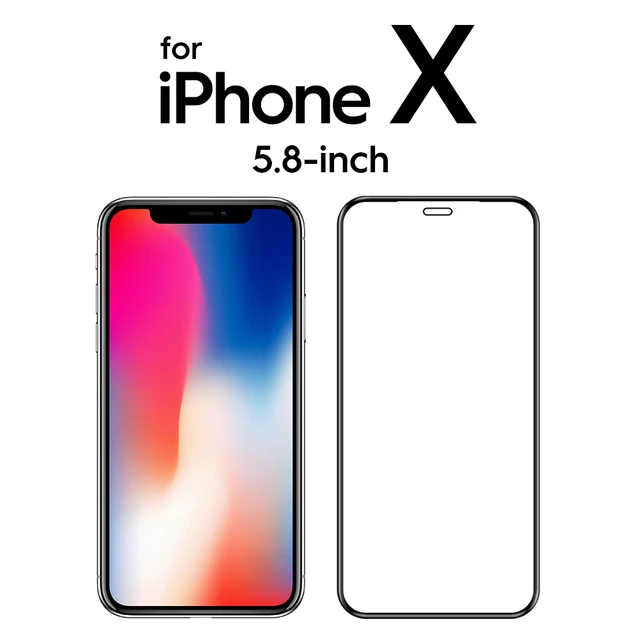 SmartDevil 2 Pcs for iPhone 11 Full Cover Tempered Glass for iPhone 13 Pro Max 12 mini 7 8 X XS XR SE 3 2020 Screen Protector HD for iPhone X
