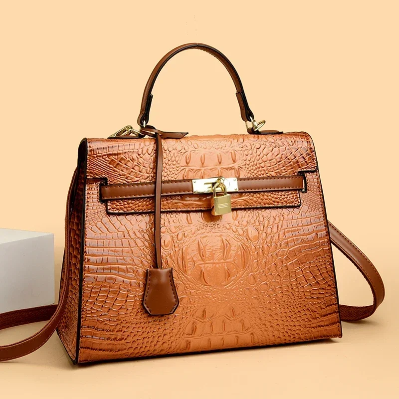 2025 Premium Women's Solid Color Shopper Bag - Designer Leather Crossbody With Parisian-Inspired Hardware 3