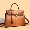 2025 Premium Women's Solid Color Shopper Bag - Designer Leather Crossbody With Parisian-Inspired Hardware 3