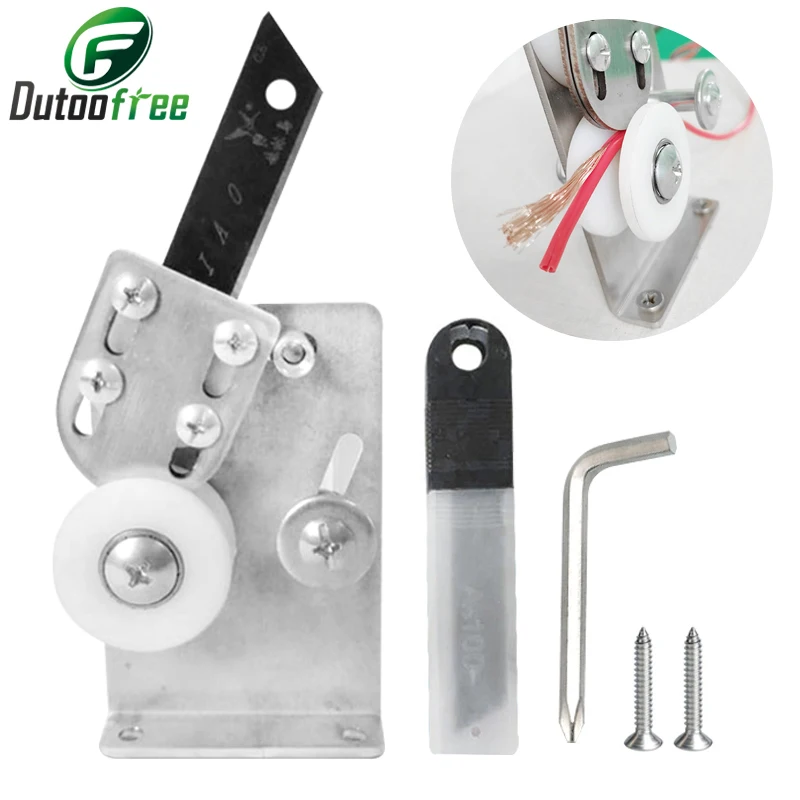 New Portable Manual Wire Stripping Machine Scrape Cable Peeling Machine Hand Tool Cable Scrap Recycle Tool Set With Blades