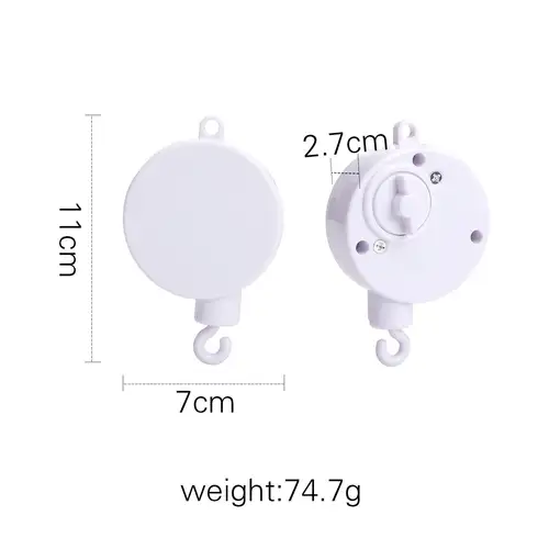 Wooden Crib Mobile Baby Bed Bell Rattle Toy Soft Felt Cartoon Bear Mobile bracket Newborn Music Box Bed Bell Hanging Bracket Toy - Image 11