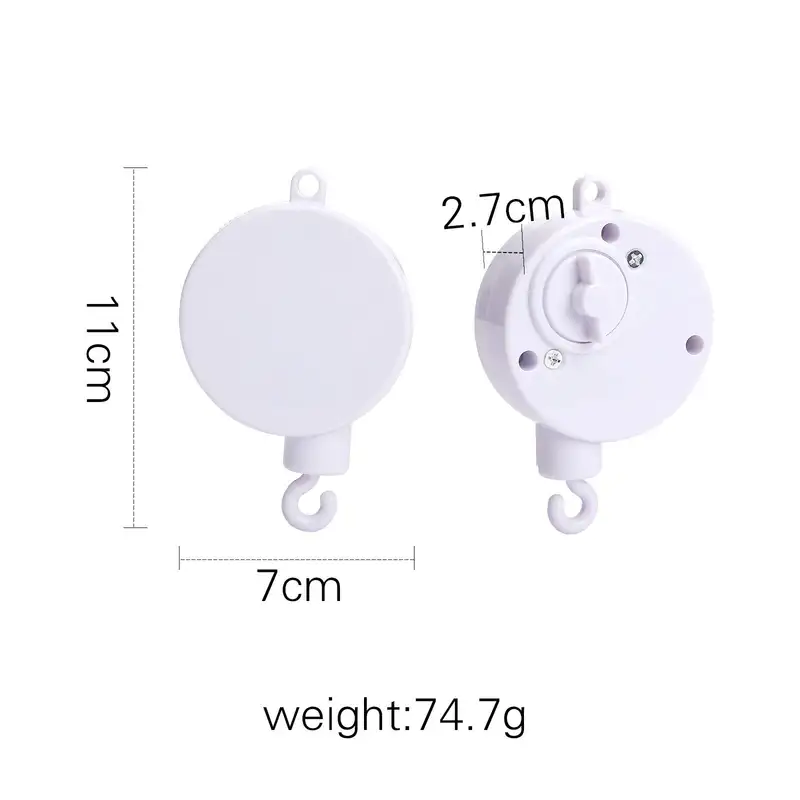 Wooden Crib Mobile Baby Bed Bell Rattle Toy Soft Felt Cartoon Bear Mobile bracket Newborn Music Box Bed Bell Hanging Bracket Toy - Image 11