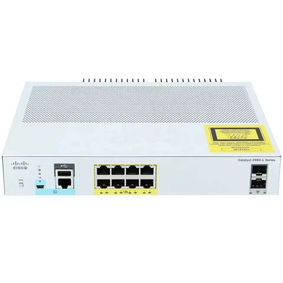 

WS-C2960L-8PS-LL 8 port SFP PoE+ Gigabit Ethernet Networking Switch