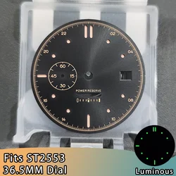 Radiant Green Luminous Watch Dial Replacement - 36.5mm Diameter - ST2533 (01)