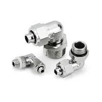 M5 M6 M8 M10 1/8" 1/4" 3/8" 1/2" BSP Male×4 6 8 10 12 14 16mm OD PL Brass Twist Lock Rotary Elbow Coupler Pneumatic Air Fitting