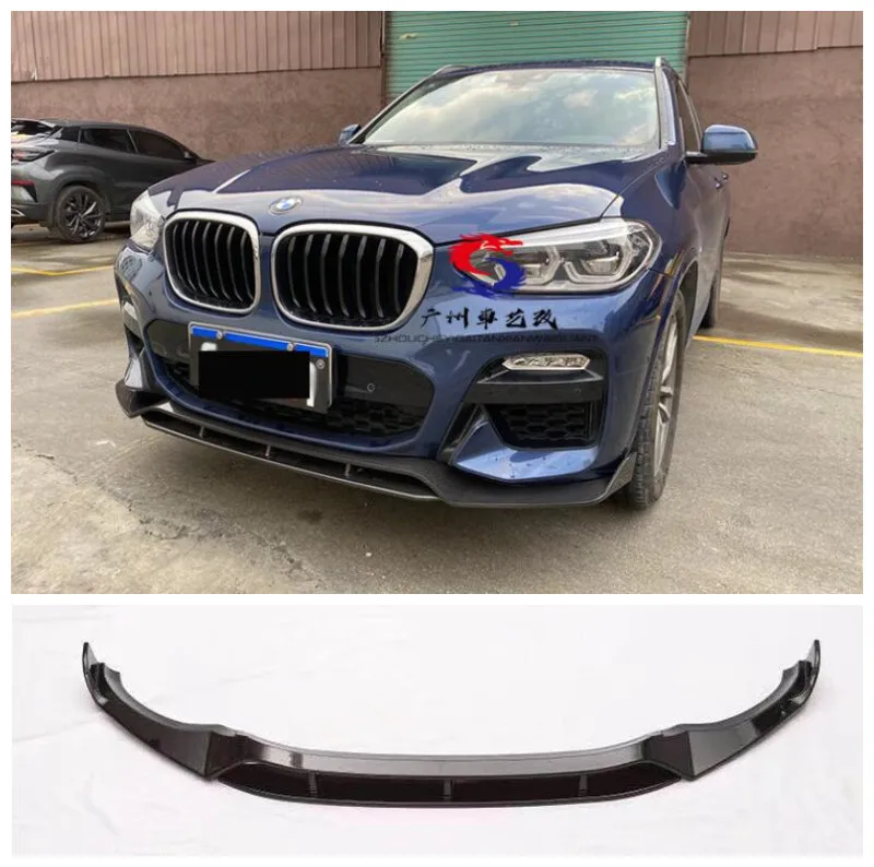 

For BMW X3 X4 G01 G02 2018 2019 2020 2021 2022 2023 High Quality Carbon Fiber Bumper Front Lip Splitters Diffuser Spoiler