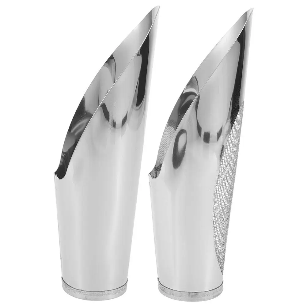 2Pcs 스테인레스 스틸 버킷 스쿠프 꽃 심기용 원통형 원예 도구 다육 식물 분..