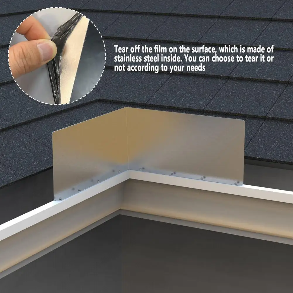 2/4Pcs Gutter Splash Guard Gutter Durable Valley Splash Guard Easy Install Valley Guards Rain Diverter for Home