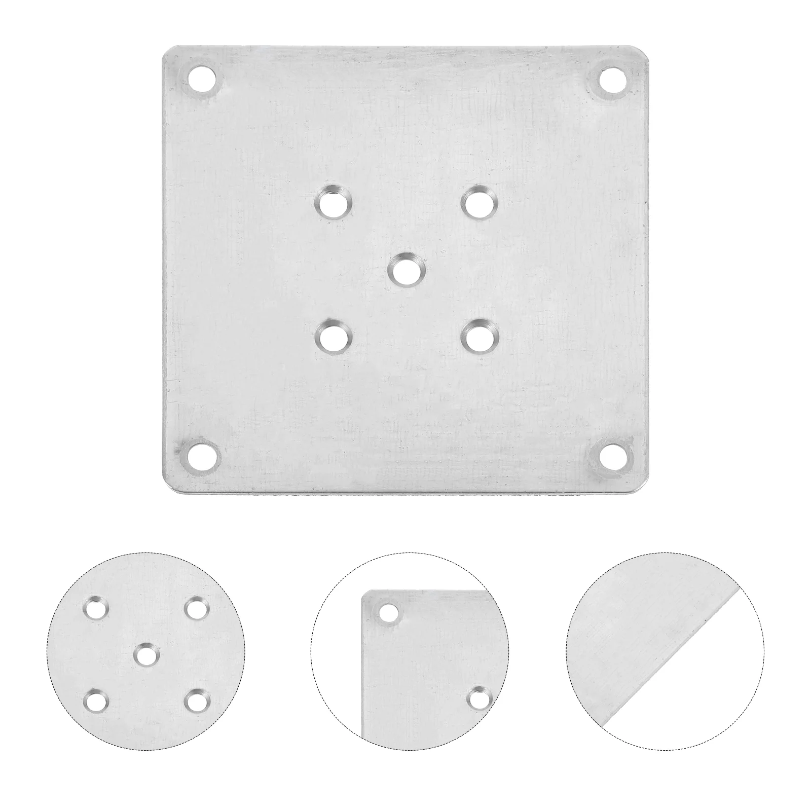 

8 Pcs Furniture Sofa Legs Thickened Metal Table Connection Fixing Piece Attachment Plates for Seat Mounting Connectors Flat